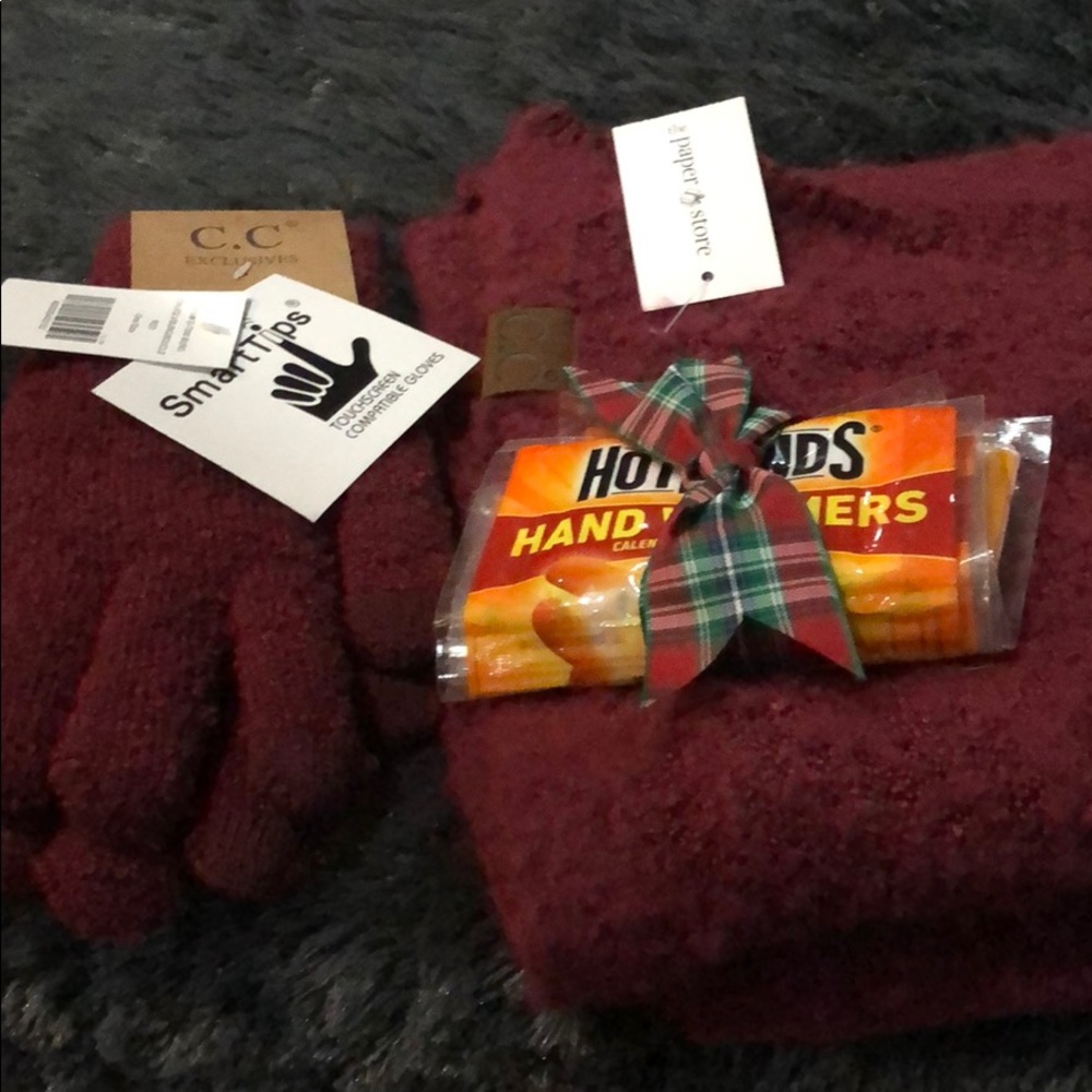 Gloves and scarf